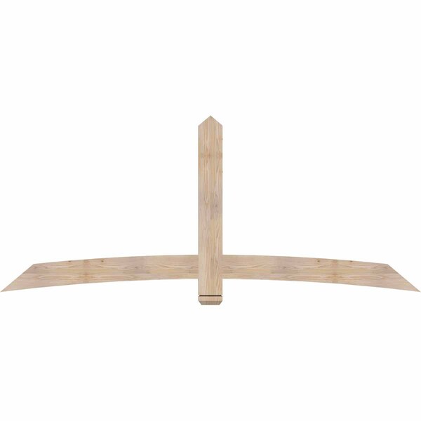 Ekena Millwork Bellingham Smooth Timber Gable Bracket, Douglas Fir, 96"W x 40"H x 1 1/2"D x 5 1/2"F, 10/12 Pitch GBW096X40X0206BEL00SDF - main